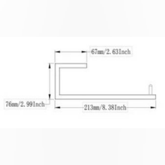 Brand New Bathroom Hardware Towel Bar Brushed Nickel - Picture 11 of 11